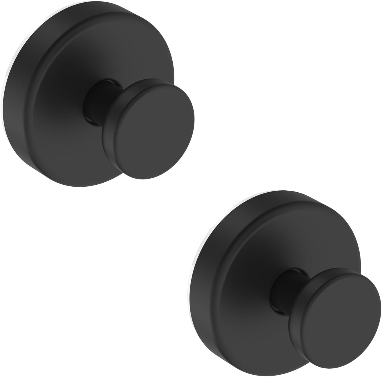 Bntuk Suction Cup Hooks for Shower. Removable Towel Hooks for Bathroom Window Glass Door Wall. Bath Robe Looafh Wreath Hook for Hanging - 2 Pack. Black | Glass Door Window. No Drill Robe Loofah Wreath Hook - 2 Pack. Black